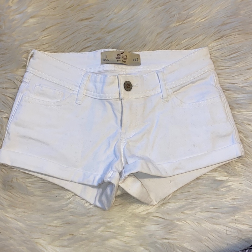 white jean shorts